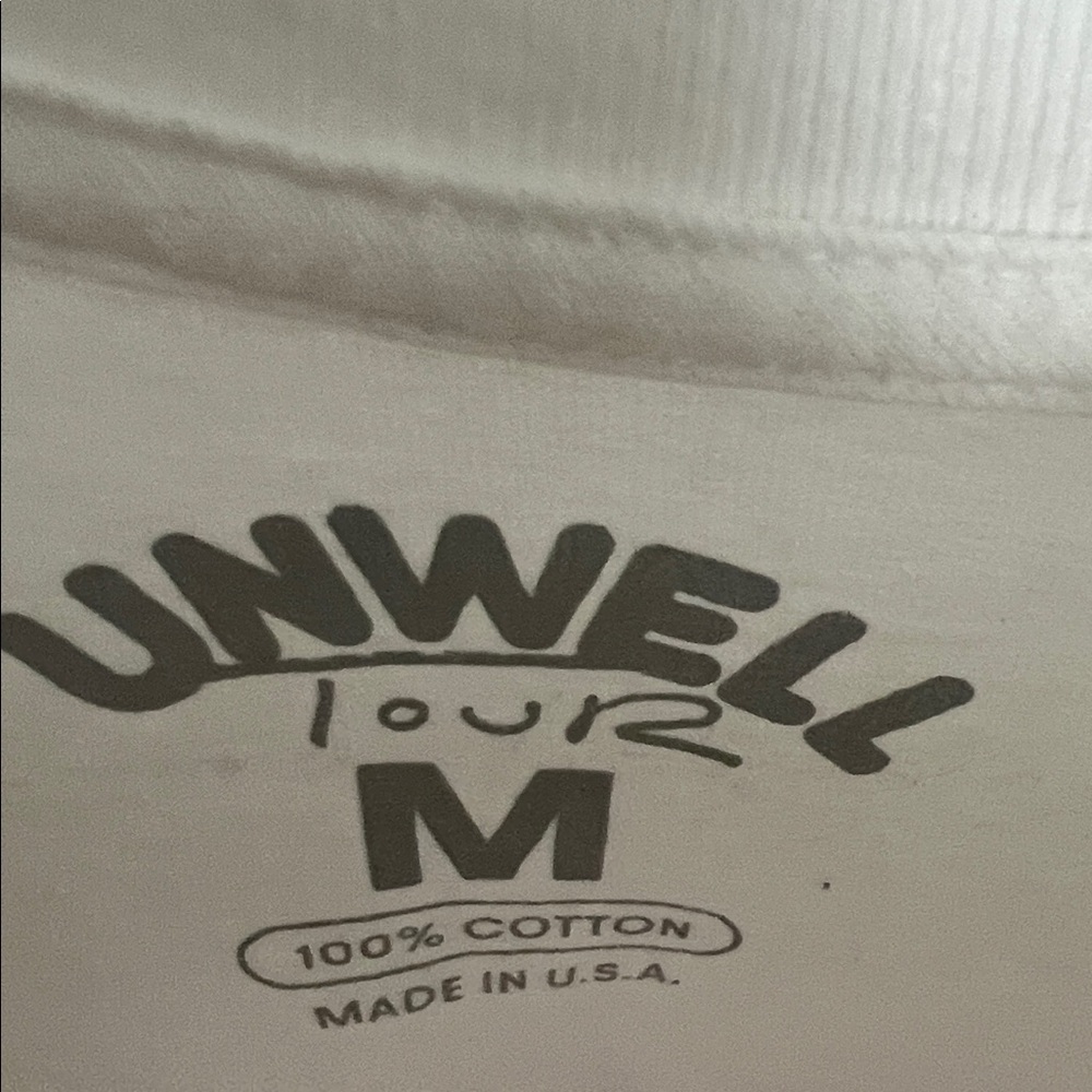 Alex Cooper Unwell Tour White T-Shirt - Picture 2 of 3